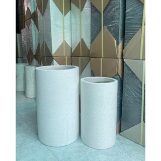 CHẬU XI MĂNG ĐÁ MÀI TRỤ TRÒN - GIÁ TỐT