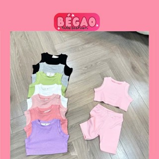 Sét bộ cộc bé mùa hè chất cotton size 10-22kg B0014
