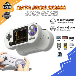 Máy chơi game cầm tay Data Frog SF2000 16GB 6000+ Game Retro, màn hình IPS, hỗ trợ 2 người chơi, kết nối TV