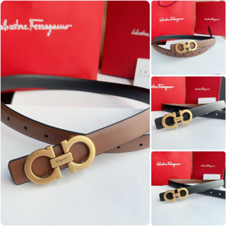 Thắt lưng nữ Ferra bản cao cấp dùng được 2 mặt, dây thắt lưng nữ hàng hiệu (ảnh video thật)