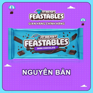 [Chính Hãng] Kẹo Socola Thanh MrBeast Feastables Chocolate Nguyên Bản 60g phiên bản mới 2024