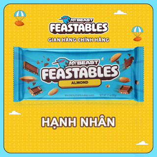 [Chính Hãng] Kẹo Socola Thanh MrBeast Feastables Chocolate Hạnh Nhân 60g phiên bản mới 2024