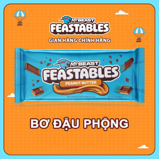 [Chính Hãng] Kẹo Socola Feastables Mr.Beast Vị Bơ Đậu Phộng 35g và 60g