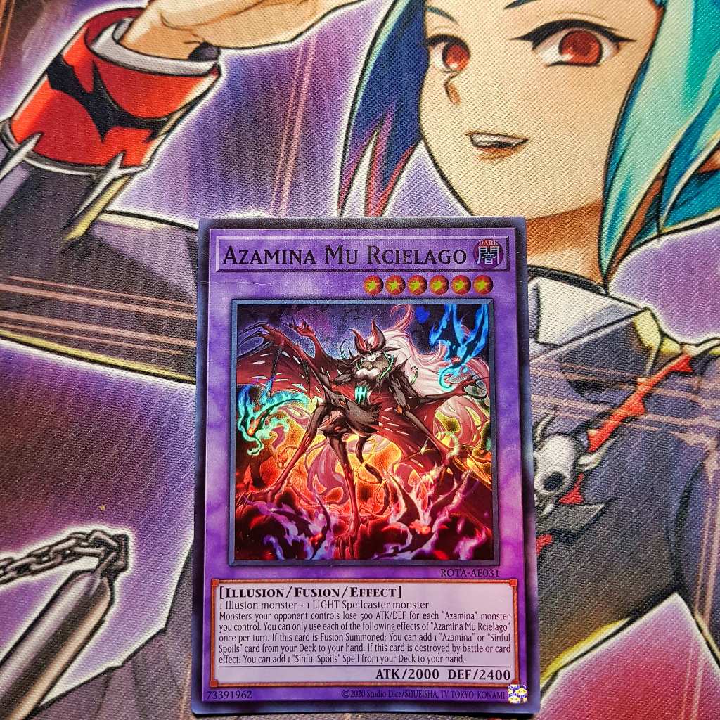 Thẻ bài Yugioh chính hãng | Azamina Mu Rcielago (bản cũ) | ROTA Super rare.