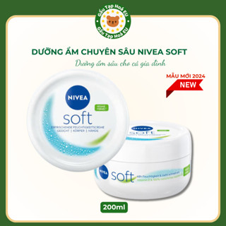 Kem Dưỡng Ẩm Nivea Soft 200ml Nhập Khẩu Đức – Dưỡng Da Mềm Mại, Mịn Màng