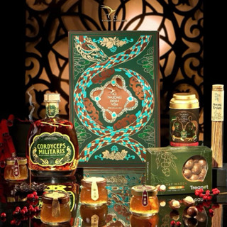 SET QUÀ TẾT 2025 Set Bích Xà Lục Kim và Bích Xà Đăng Minh, Set quà Tết yến chưng sẵn CiCi Thượng Đỉnh Yến