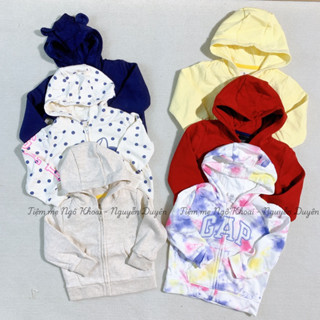 [MD52]❤️babyG GAP 0/3-24m❤️Áo khoác nỉ có mũ khoá kéo cho bé