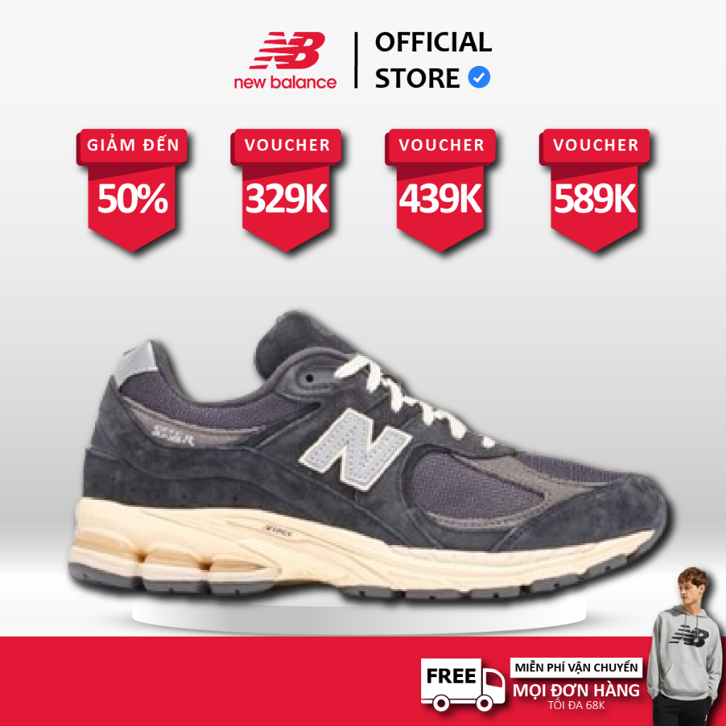 [ CHÍNH HÃNG ] Giày New Balance 2002R Drak Grey 'M2002RHO' FREE SHIP 1A