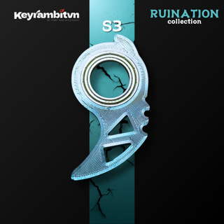 [LIVE] Móc Khóa Xoay - Keyrambit S3 - Vòng Bi Thép Nhật - In 3D - Phiên Bản Suy Vong