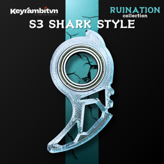 [LIVE] Móc Khóa Xoay - Keyrambit S3 Shark Style - Vòng Bi Thép Nhật- In 3D - Phiên Bản Suy Vong