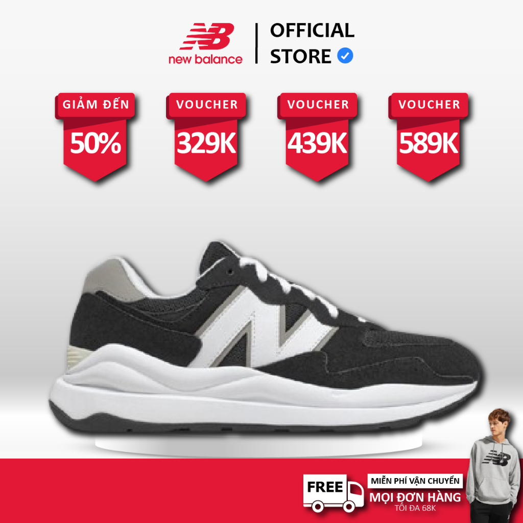 [ CHÍNH HÃNG ] Giày New Balance 5740 ‘Black White’ M5740CB ' FREE SHIP 1A