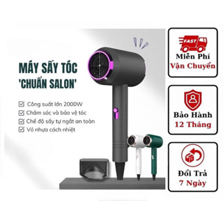 Máy sấy tóc chuẩn salon 2 chiều nóng lạnh, 3 chế độ sấy công suất 2000W