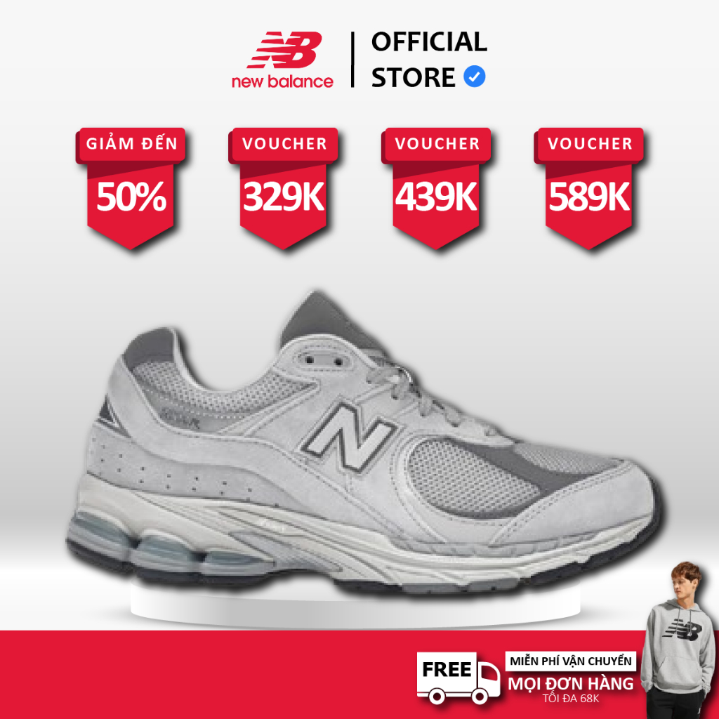 [ CHÍNH HÃNG ] Giày New Balance 2002r Grey 'ML2002R0' FREE SHIP 1A