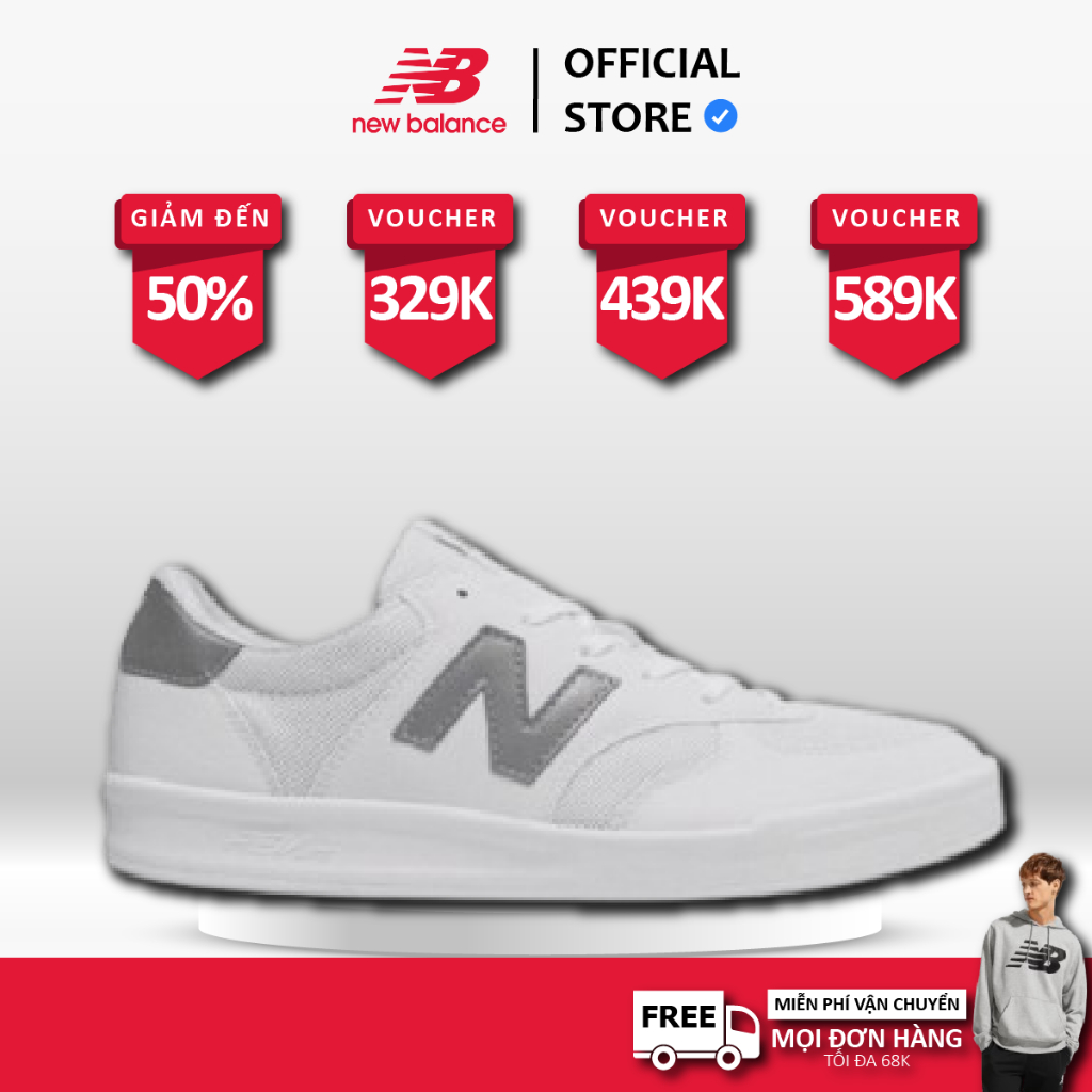 [ CHÍNH HÃNG ] Giày New balance White Grey 'WRT300RT' FREE SHIP 1A