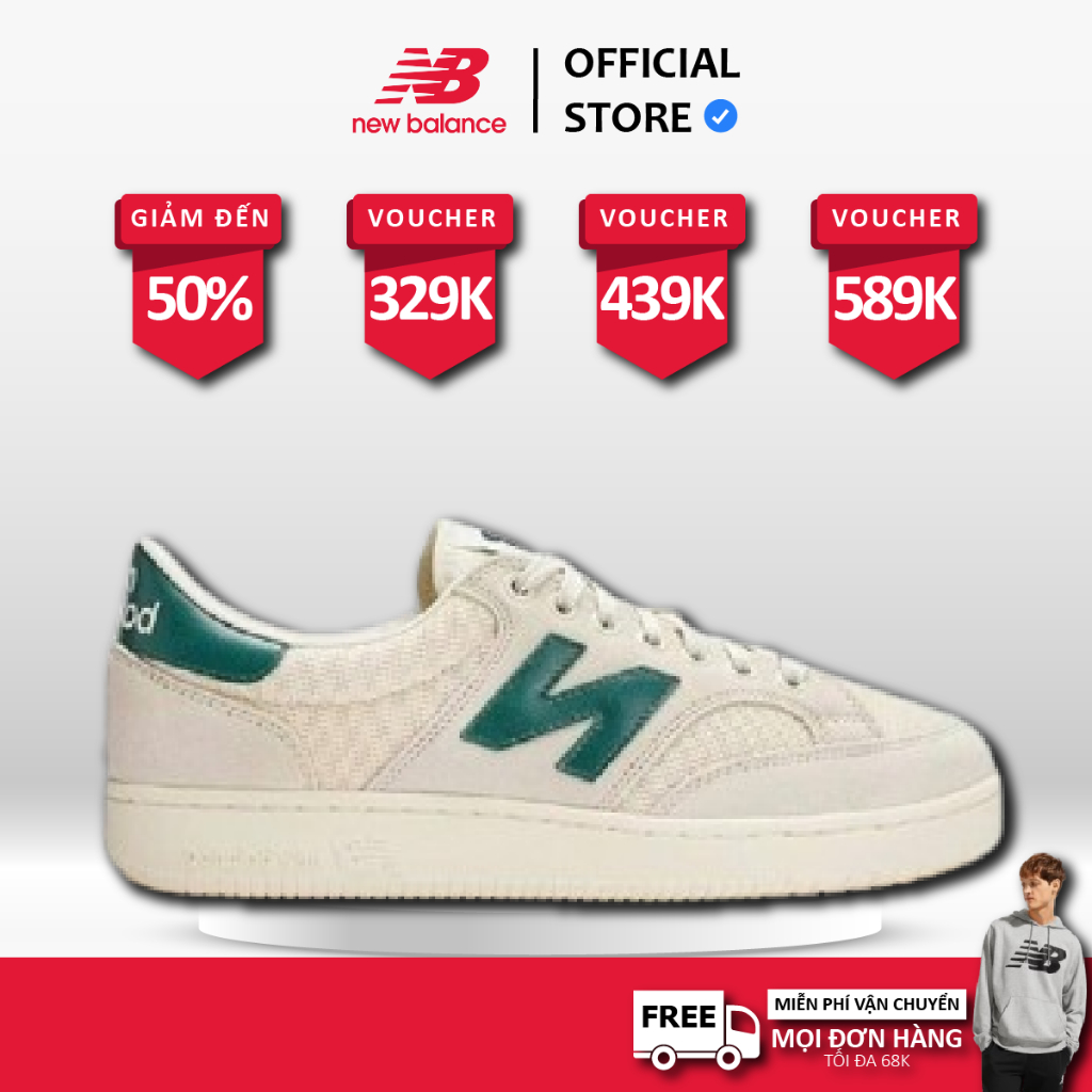[ CHÍNH HÃNG ] Giày New Balance 300 Pro Court Beige Green  'PROCT300' FREE SHIP 1A