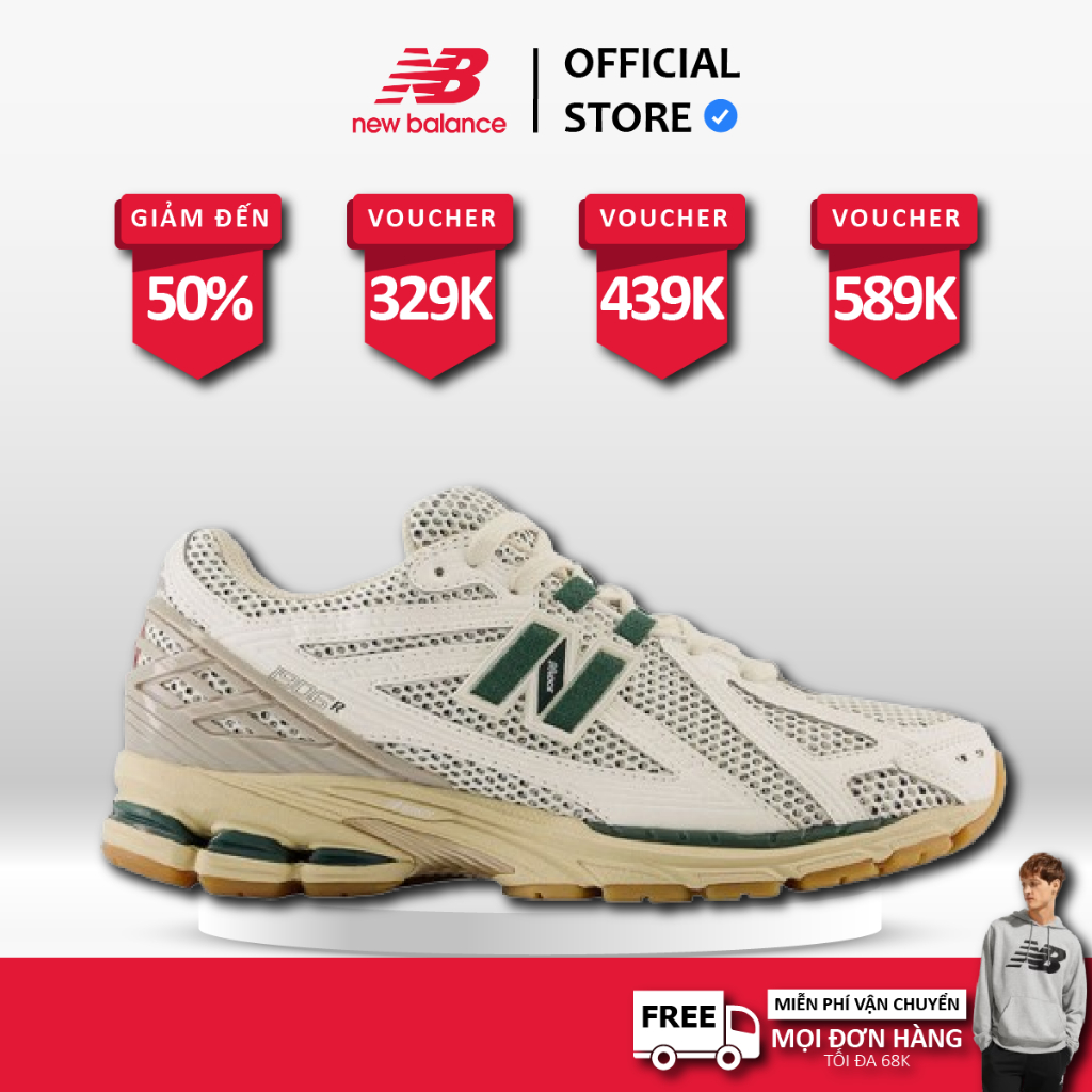 [ CHÍNH HÃNH ] Giày NEW BALANCE 1906R "WHITE/GREEN" M1906RQ " FREE SHIP 1A