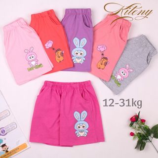 Quần đùi cotton cho bé gái 13-31kg, mềm mịn, thoải mái cho ngày hè
