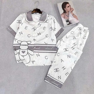 Bộ Pijama lụa xước cao cấp