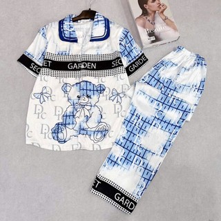 Bộ Pijama lụa xước cao cấp