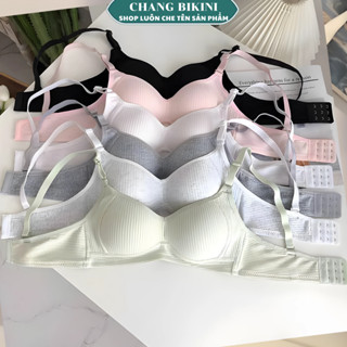 Sét 1 hoặc 3 áo Lót - áo Ngực Nữ Sinh Không Gọng Đệm Mỏng Cotton Mềm Mại Form ôm Ngực (A1)