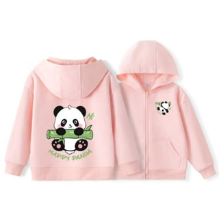 Áo Hoodie khóa zip hình gấu trúc cho bé từ 10-45 kg