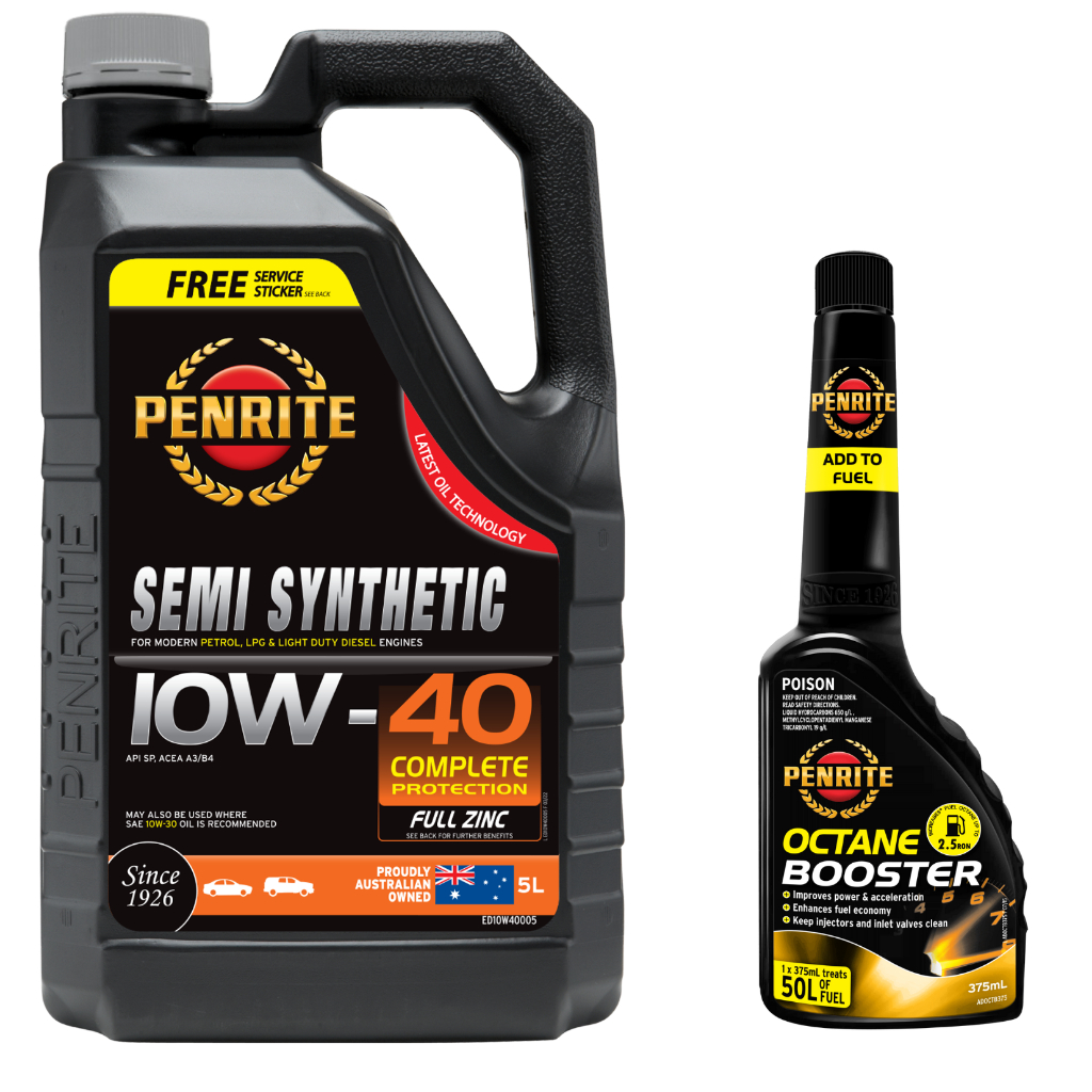 PENRITE - Combo Dầu nhớt động cơ ô tô EVERYDAY SEMI SYNTHETIC 10W-40 5L & Phụ Gia Vệ Sinh Hệ Thống X