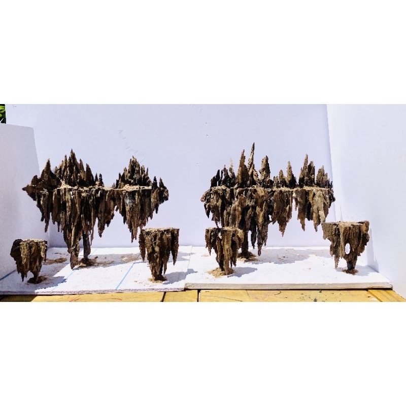 layout đảo bay thủy sinh bể 30.20.20cm không rêu giả