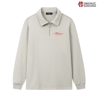  Áo nỉ dài tay unisex MIKENCO Archive Quarter Zip Sweater Grey 