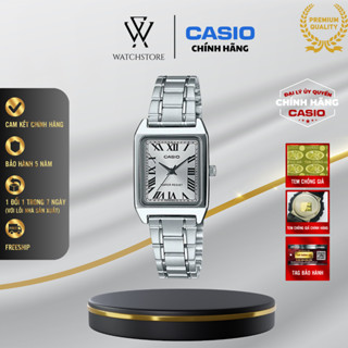Đồng Hồ Nữ Casio Vintage LTP-V007D-7BUDF Ánh Bạc Mặt Kính Khoáng Trắng 22mm Chống Nước Dây Kim Loại Không Gỉ Chính Hãng