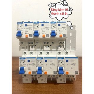 Aptomat Chống Dò Chống Giật CHINT 1P+N 16A -->63A  Át Chống Giật 1 Pha Tặng kèm 1 thanh cài át