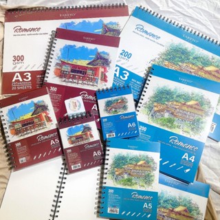 Sổ Vẽ Màu Nước Takeyo Romace - Sổ Vẽ Đa Chất Liệu 300Gsm/200Gsm Mix Media