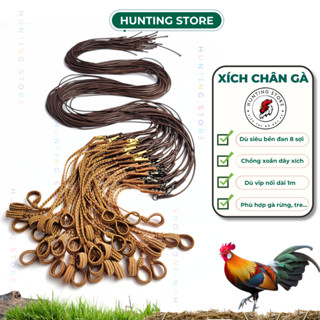 Xích chân gà rừng mồi, gà tre chống xoắn dù vip nối dài 1m - huntingstore