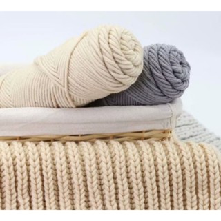 Len Cotton Love Trơn và Loang Cuộn bông gòn 100gr Sợi 3mm Thêu Đan Móc Áo Cardigan khăn choàng cổ tặng bạn người thân