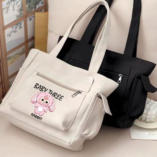 Túi tote nữ vải canvas đi học có khóa miệng vừa khổ a4, túi xách vải đi làm đi chơi đựng laptop sách vở cúc bấm