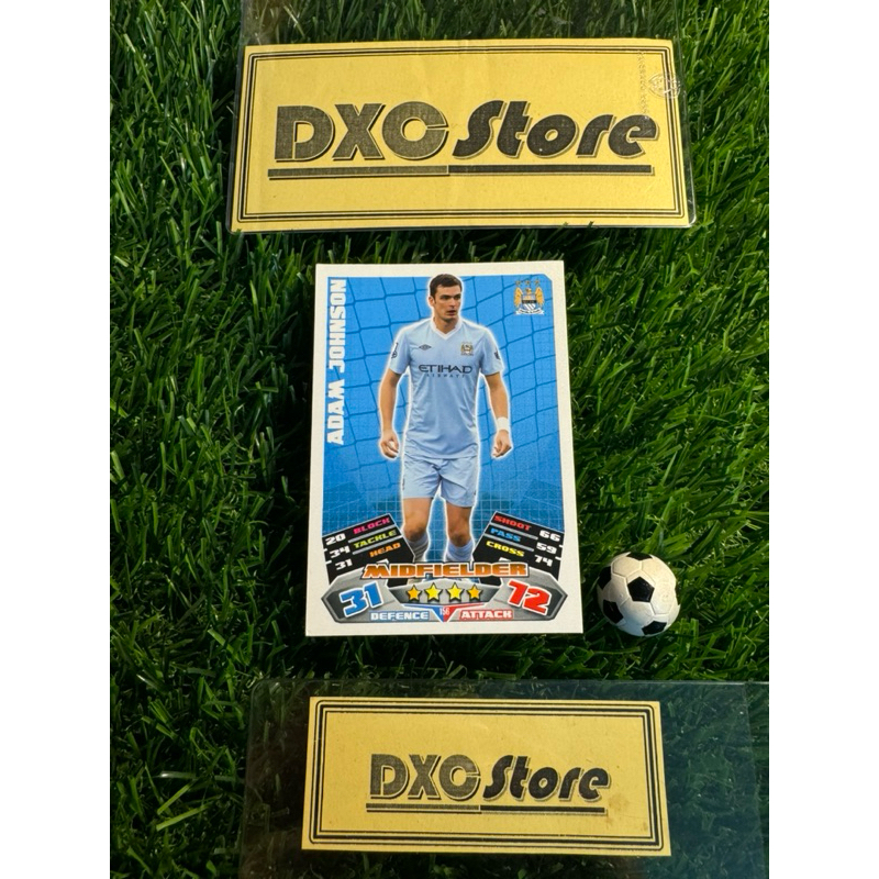 [ CHÍNH HÃNG ] - TOPPS MATCH ATTAX 2011/2012 - ADAM JOHNSON (MANCHESTER CITY)