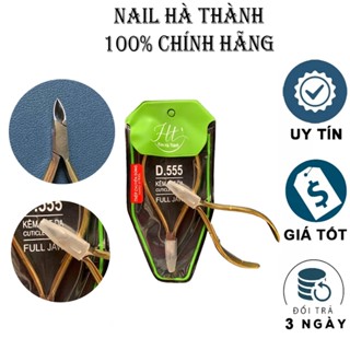 Kềm Hà Thành cắt da, kìm nhặt da D555 chất liệu thép cao cấp bọc túi da
