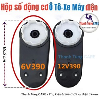 [Hàn Sẵn Dây] Hộp số 6V - 12V kèm động cơ RS390 cho Ô Tô - Xe Máy điện trẻ em