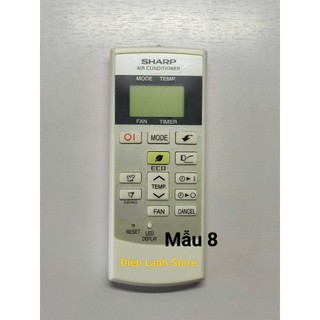 Remote máy lạnh Sharp các loại. (Tặng kèm cặp pin).