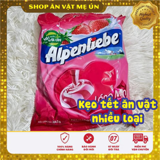 Kẹo Alpenliebe Gói Nhỡ Vị Dâu,Vị Trà Bưởi Mật Ong Food Candy Nho Ăn Vặt Chua Snack