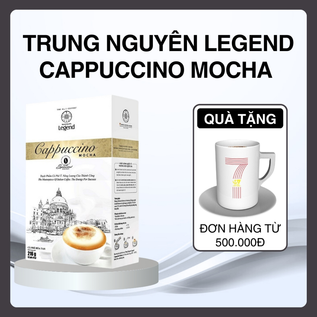 Trung Nguyên Legend Cappuccino Mocha- Hộp 12 sticks x 18gr.