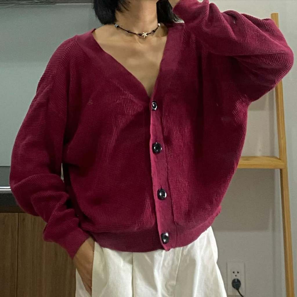 Áo Khoác Cardigan Nhật Secondhand-Áo Khoác Cardigan-Áo Khoác Cardigan Vặn Thừng-Áo Khoác Nữ-Áo Len-Á