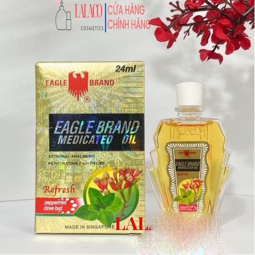 Dầu gió Con Ó màu vàng Eagle Brand 24ml