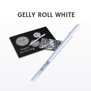 [DA ĐEN] Bút Gelly Roll Trắng Sakura Nhật Bản