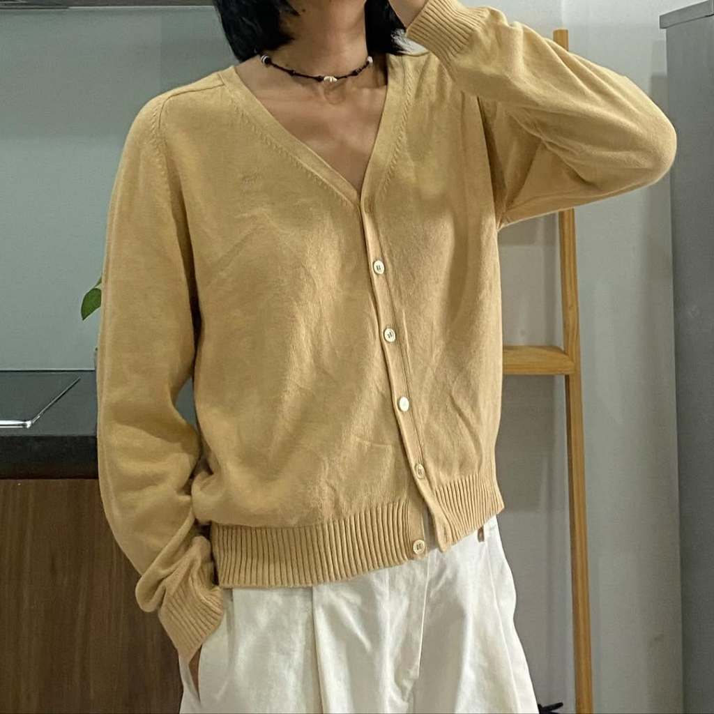 Áo Khoác Cardigan Nhật Secondhand-Áo Khoác Cardigan-Áo Khoác Cardigan Vặn Thừng-Áo Khoác Nữ-Áo Len-Á