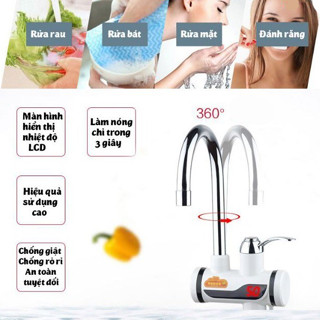 Máy Nước Nóng Lạnh Lắp Đặt Tại Vòi, Gắn Tường, Chậu Rửa Bát Làm Nóng Tức Thì