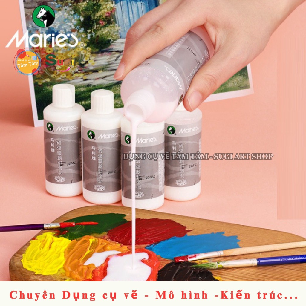 [ TÂM TÂM ] Dung môi pha màu acrylic Maries 100ml , Medium acrylic Marie's 100ml