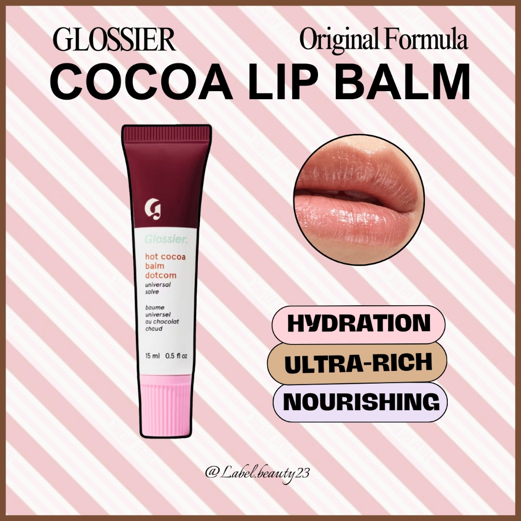 Sẵn ✨ Son dưỡng Glossier Balm Dotcom Hot Cocoa - 𝐋𝐚𝐛𝐞𝐥.𝐛𝐞𝐚𝐮𝐭𝐲 ✨