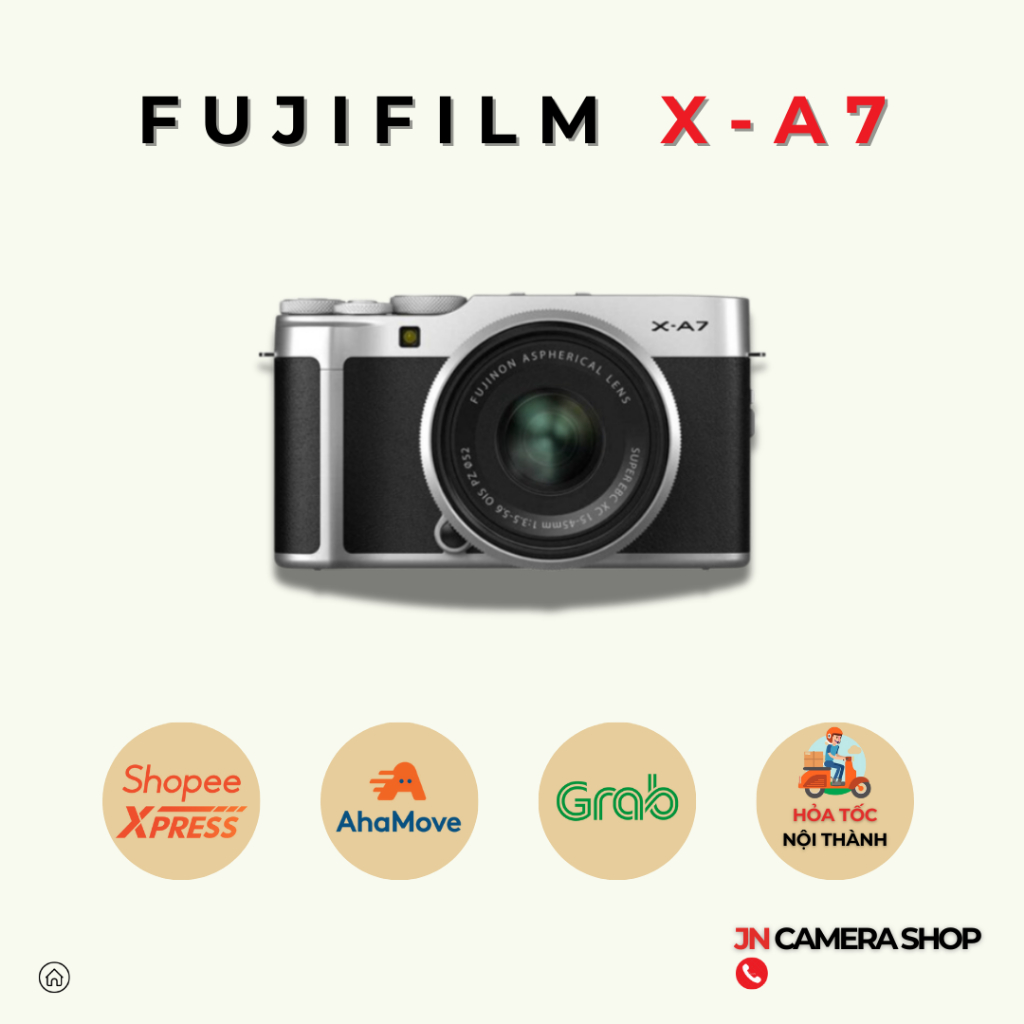 Fujifilm X-A7 kèm ống kính kit