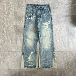 Quần jeans loe DC+ Lỗ Túi B6608 Buivintage, vải denim dày dặn phom đẹp.