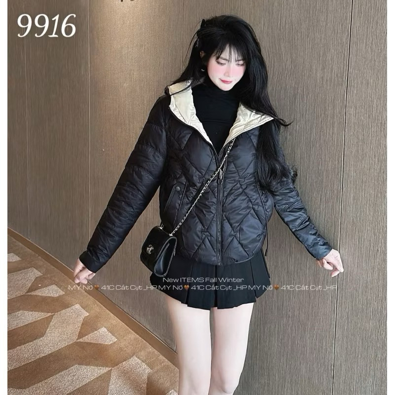 áo phao siêu nhẹ bông tự nhiên qccc9916